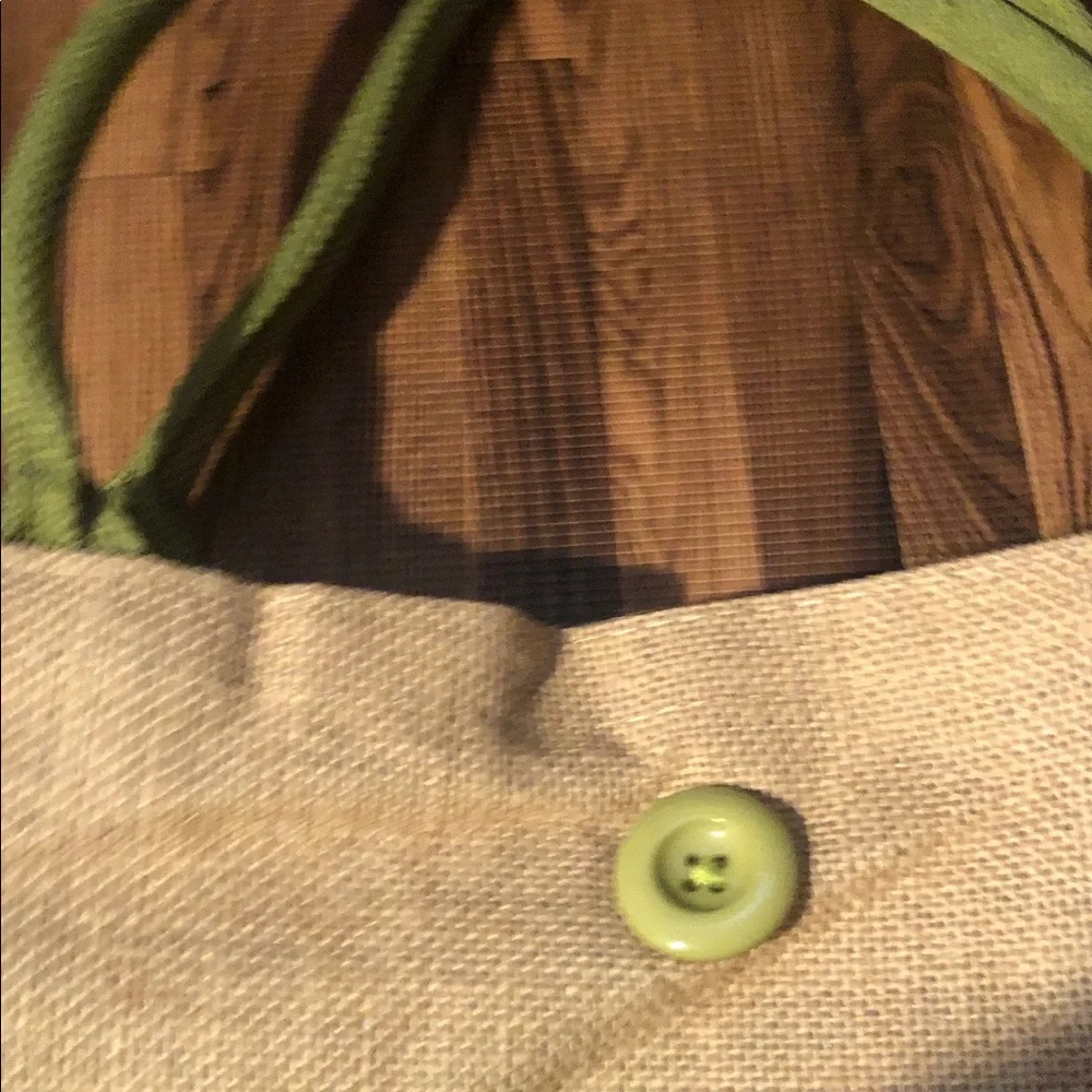 NWOT Hello Weekend Canvas Tote Bag - Lime Green Accent
